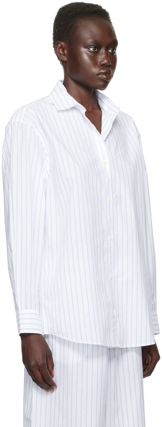 Košeľa Baserange Baserange Ole Striped Shirt Biela | SHOL-PO-WI24, 1