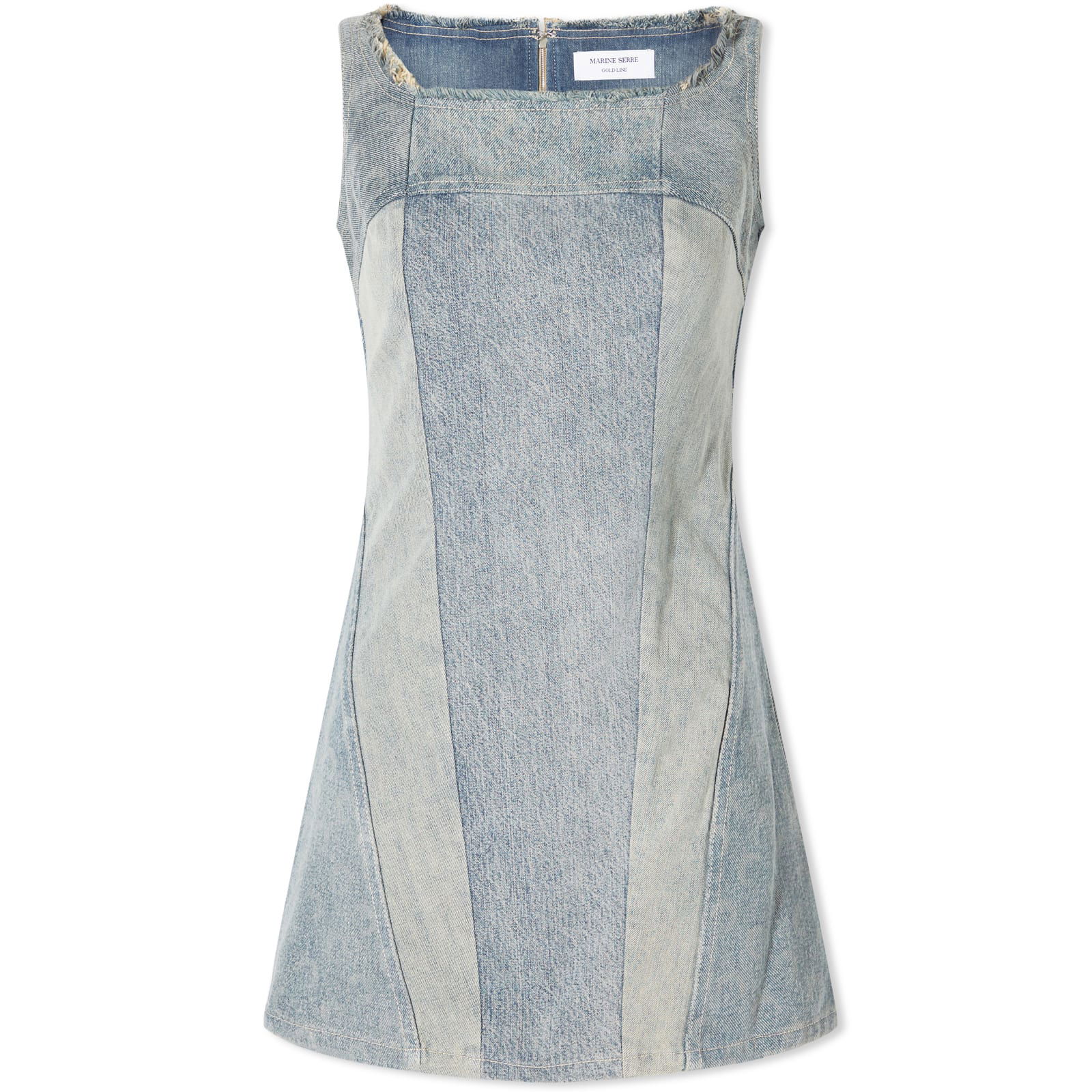 Regenerated Denim Mini Dress