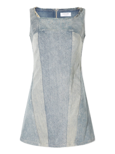 Šaty Marine Serre Regenerated Denim Mini Dress Modrá | WDR056-GR30