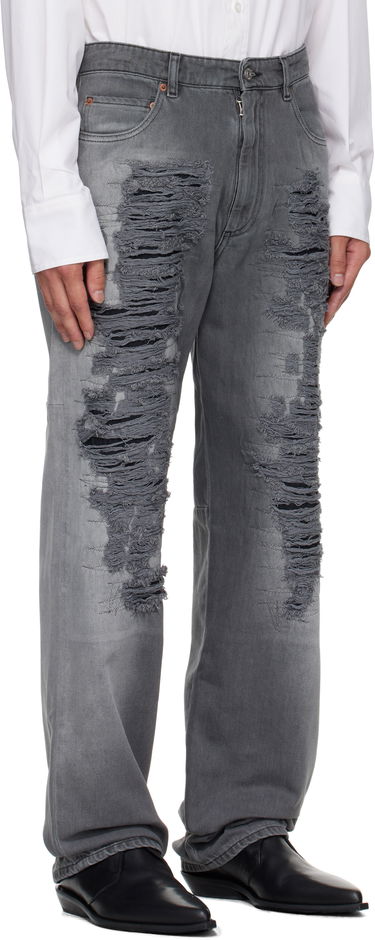 Džínsy Maison Margiela MM6 Maison Margiela 5-Pocket Distressed Jeans Šedá | SH0LA0030 M30011, 1