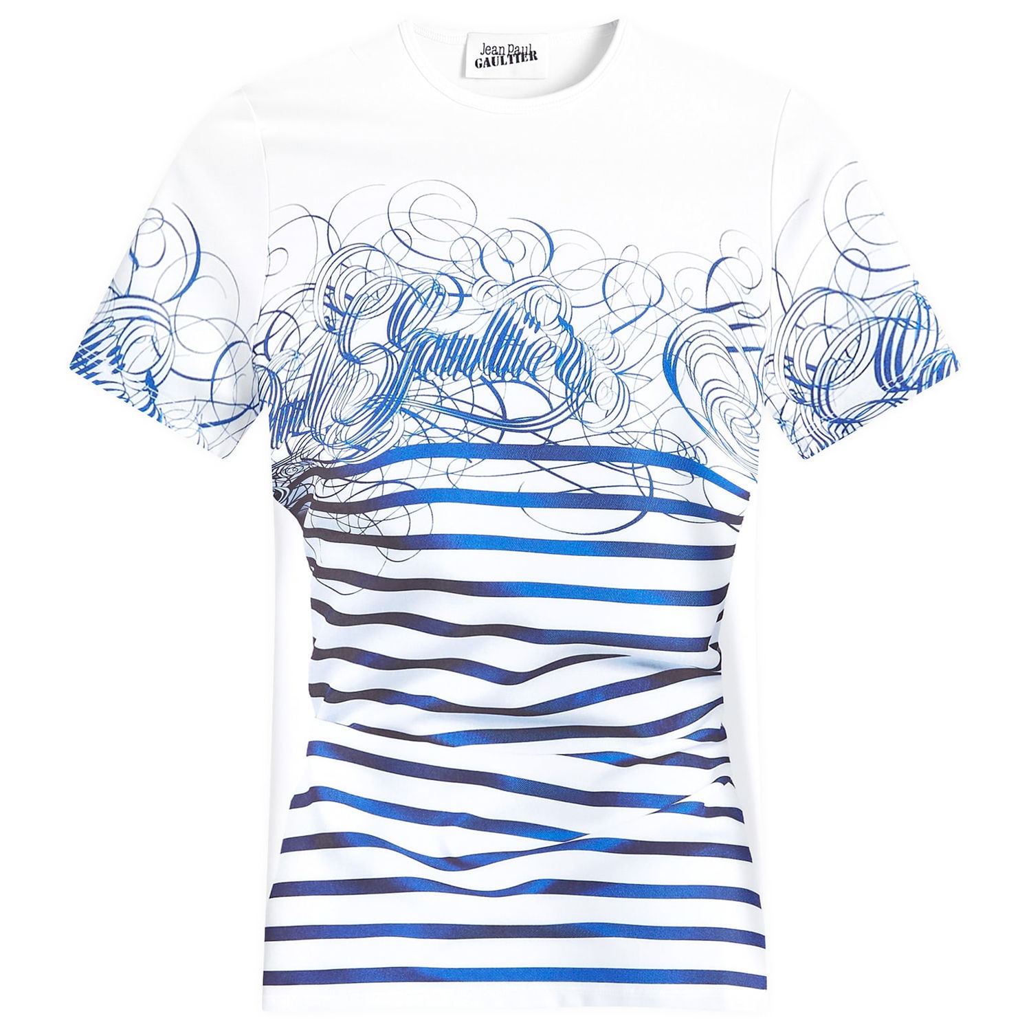 Tričko Jean Paul Gaultier Signature Graphic T-Shirt Biela | 2430FTS089J5550159, 0