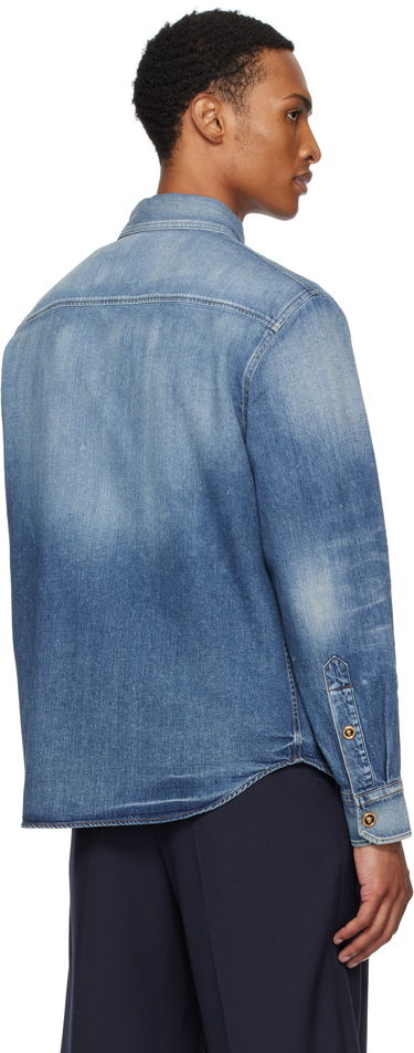 Košeľa Versace Versace Denim Shirt Modrá | 1013887_1A14406, 2