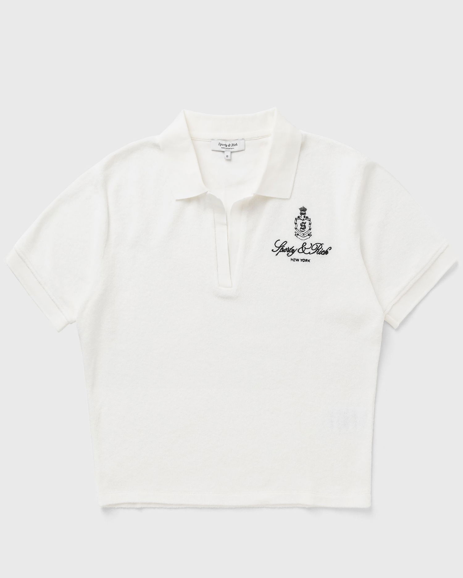 Polo tričko Sporty & Rich Sporty & Rich Women's Vendome Terry Polo Shirt Biela | TO001602231WH01, 0