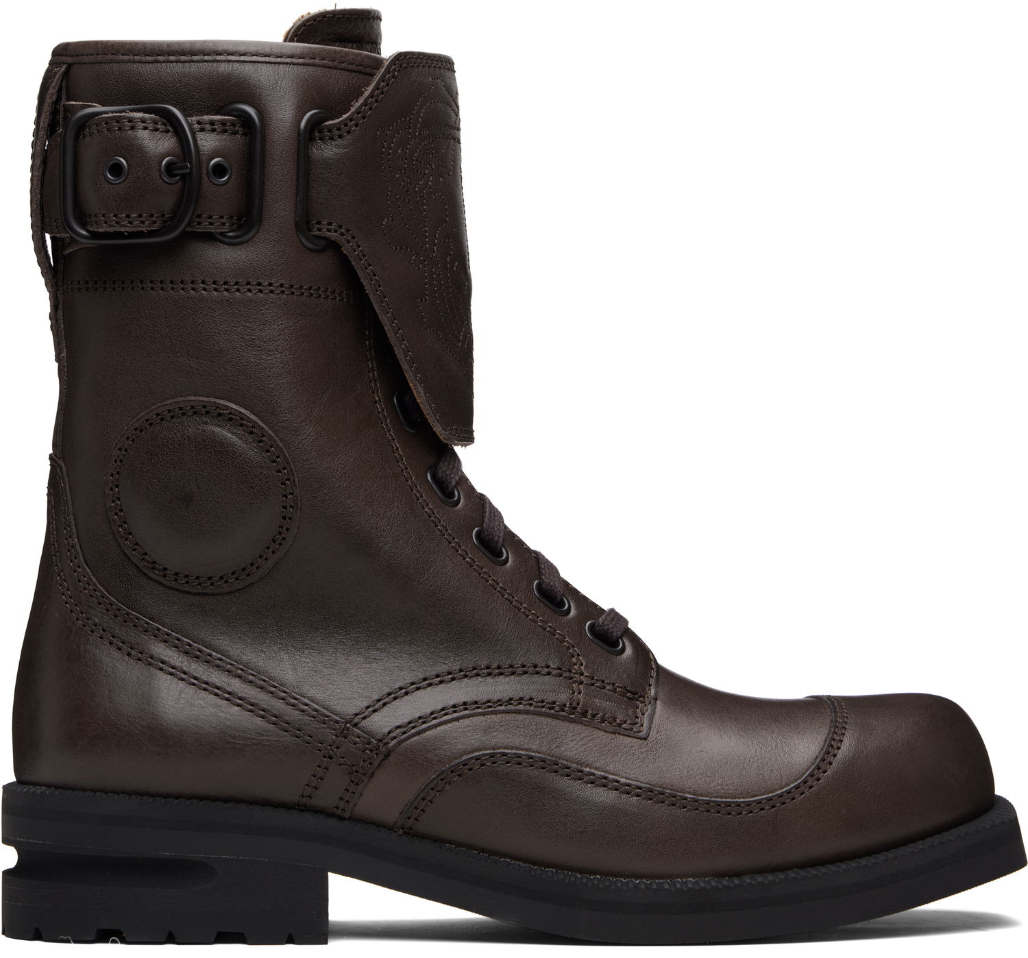 Tenisky a topánky KIKO KOSTADINOV Kiko Kostadinov Fitz Military Boots Hnedá | KKAW25FT01-157, 0
