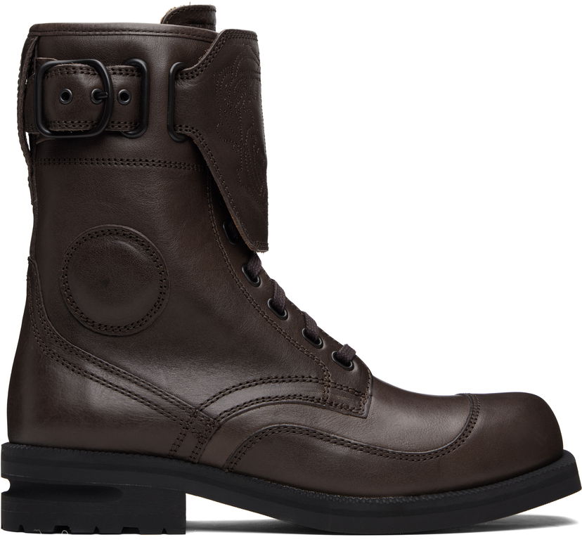 Tenisky a topánky KIKO KOSTADINOV Kiko Kostadinov Fitz Military Boots Hnedá | KKAW25FT01-157