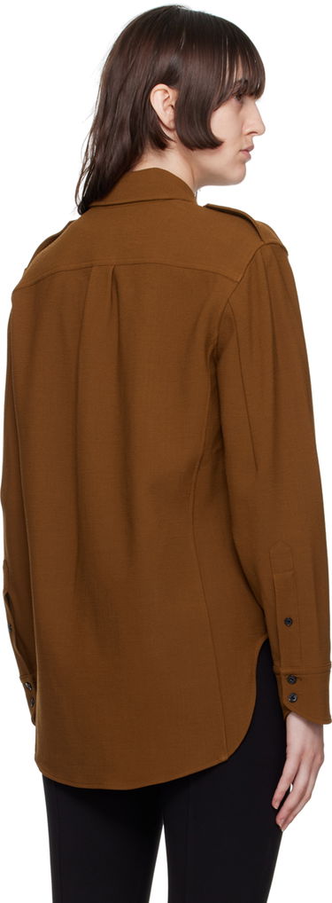 Košeľa rag & bone Howie Military Shirt Hnedá | WAW22FA055KJ55, 2