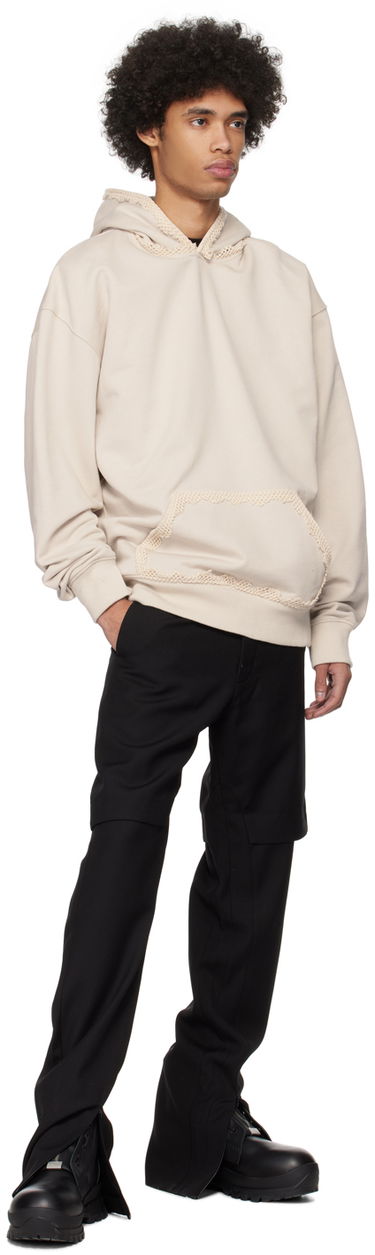 Mikina HELIOT EMIL Spherical Lace Detail Hoodie Béžová | PRESS24_M_08_061_ST18, 3