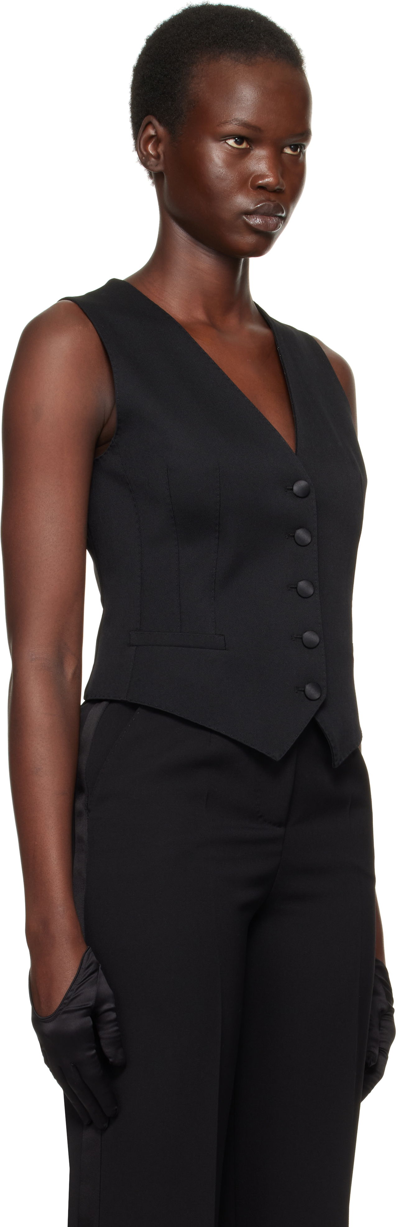 Gabardine Wool Vest