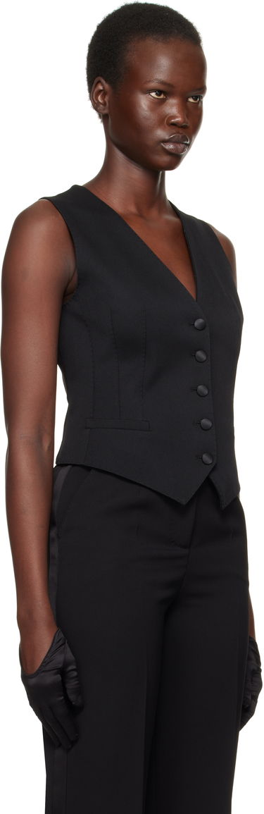 Vesta Dolce & Gabbana Gabardine Wool Vest Čierna | F791MT FU28J, 1