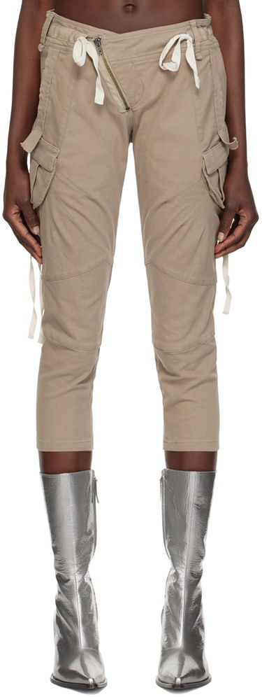 Cargo nohavice Ottolinger Ottolinger Cropped Cargo Pants Béžová | 0903801, 0