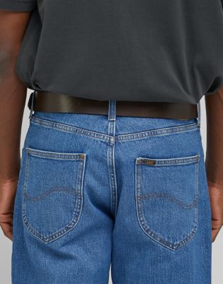 Opasok Lee Leather Belt Logo Buckle Hnedá | 112331209:95, 0