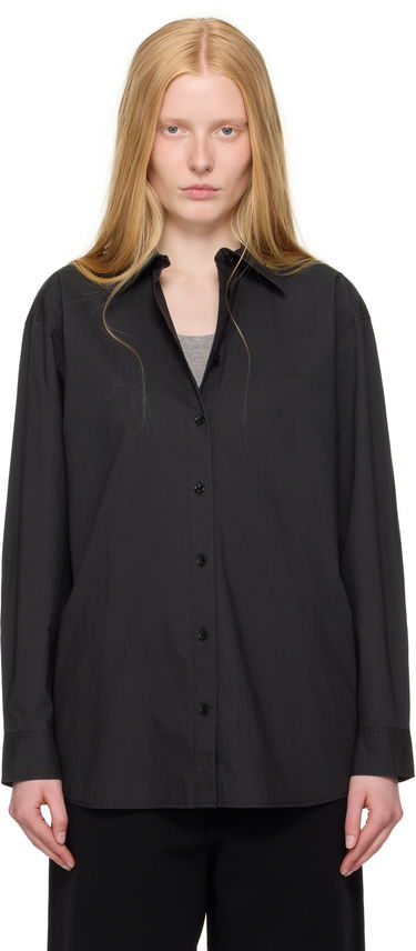 Košeľa TOTEME TOTEME Classic Tumbled Button-Down Shirt Čierna | 252-WRT0480-FB0415, 0