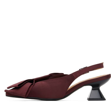 Tenisky a topánky GANNI GANNI Bow Kitten Heels Vínová | S2849, 2