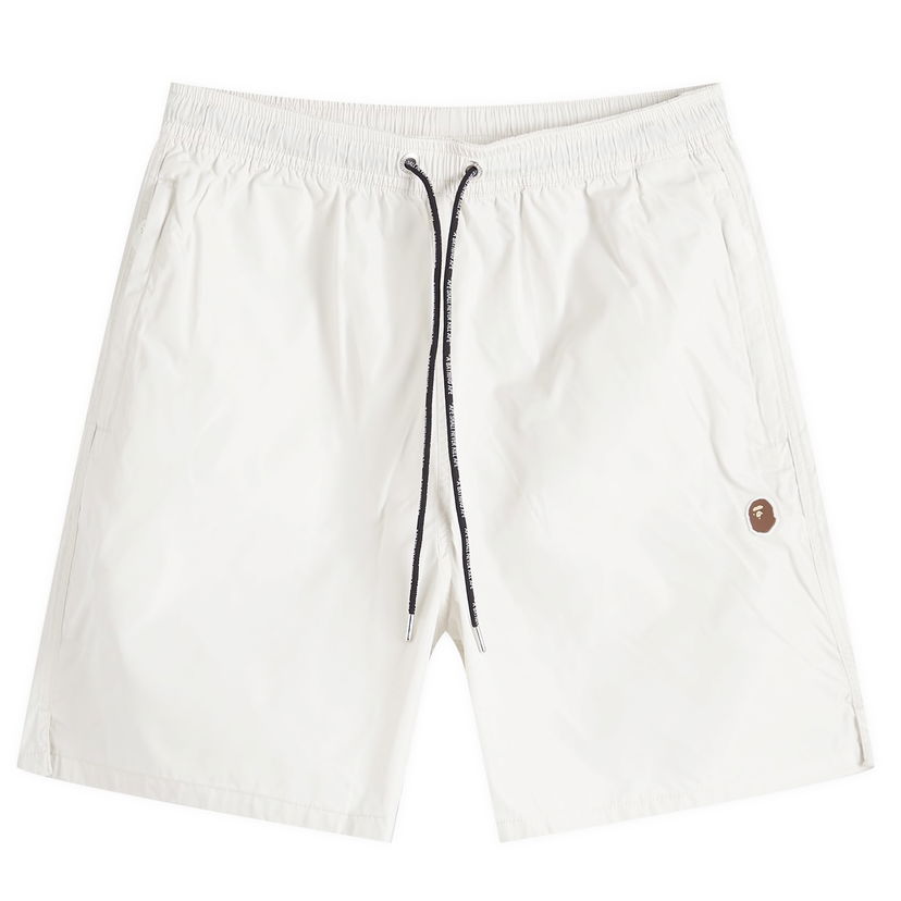 Šortky BAPE A Bathing Ape Ape Head Nylon Beach Short Biela | 001SPK301322M-GRY