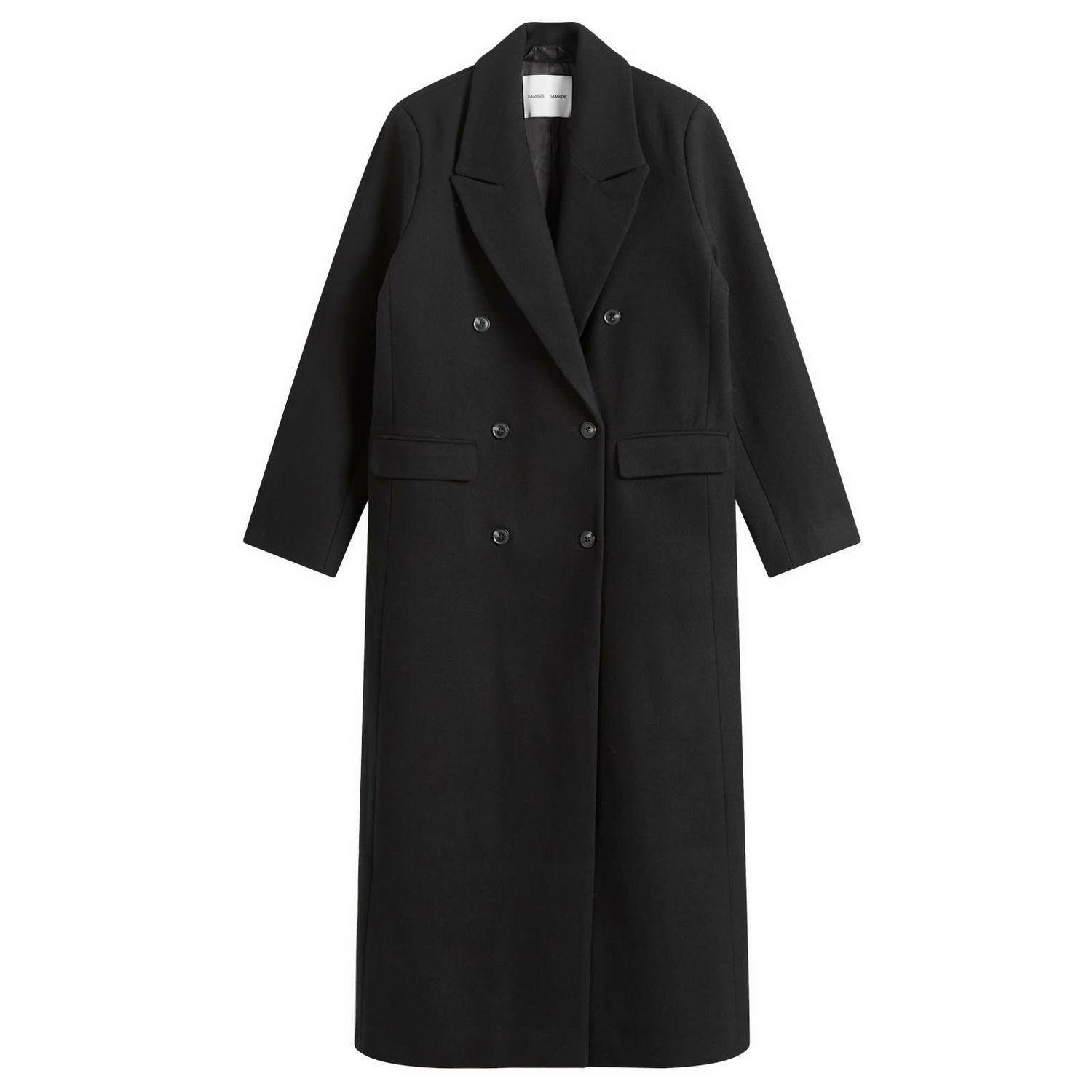 Kabáty Samsoe Samsoe Sajill Wool Coat W Čierna | F25300152-CLR000021, 0