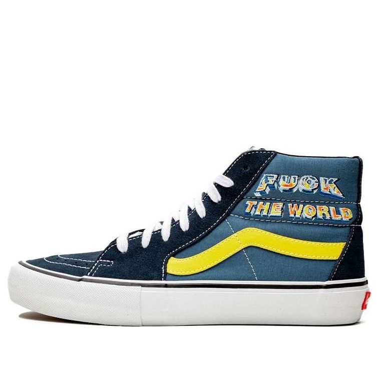 Tenisky a topánky Vans Supreme SK8-HI 'Fuck The World' Modrá | VN0A45JDSY2, 0