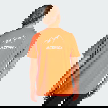 Tričko adidas Performance Terrex Graphic MTN 2.0 Tee Oranžová | IL5067, 3