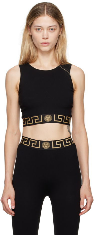 Tielko Versace Versace Greca Border Sports Bra Čierna | 1015878_1A11143_1B000, 0