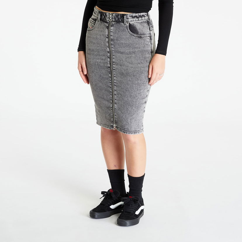 Sukňa Diesel De-Pencil-Z Skirt Black/ Blue Šedá | A09736_09G57 Black/ Blue