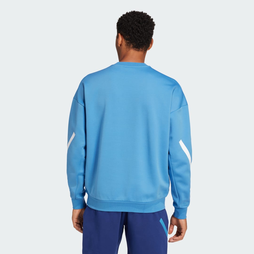 Mikina adidas Performance France Travel Z.N.E. Sweatshirt Modrá | JC7085, 1