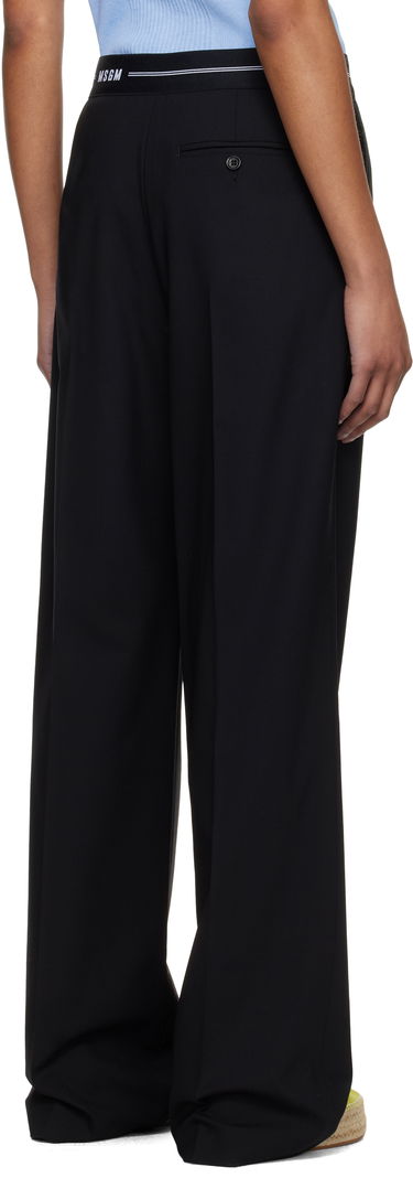 Nohavice MSGM MSGM Pleated Trousers Čierna | 3841MDP14 257127, 2