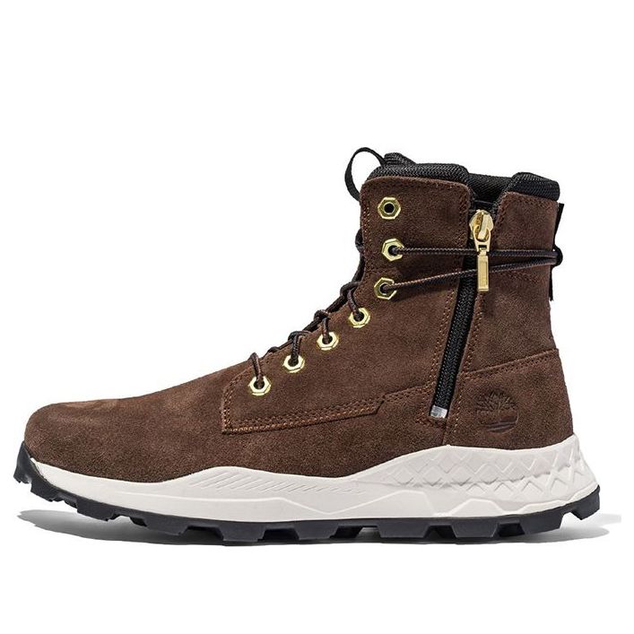 Tenisky a topánky Timberland Brooklyn Side Zip Boots Hnedá | A5YWF931