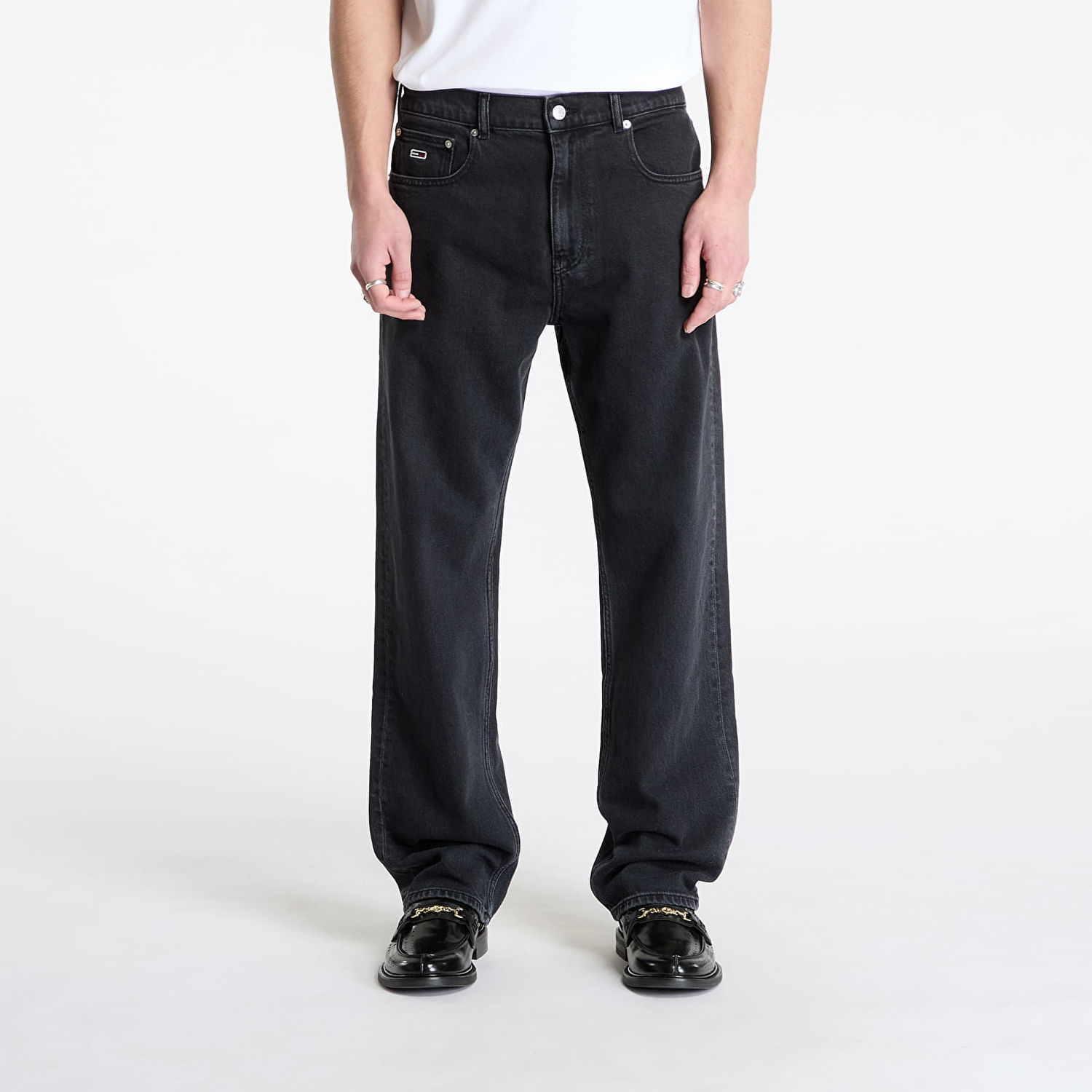 Džínsy Tommy Hilfiger Tommy Jeans Otis Regular Straight Jeans W33/L32 Čierna | DM0DM21189 1BY, 0