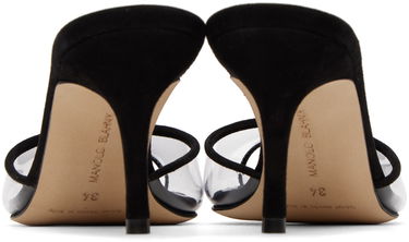 Doplnky Manolo Blahnik Manolo Blahnik Jadifa PVC Heeled Mules Čierna | 422-1418, 1