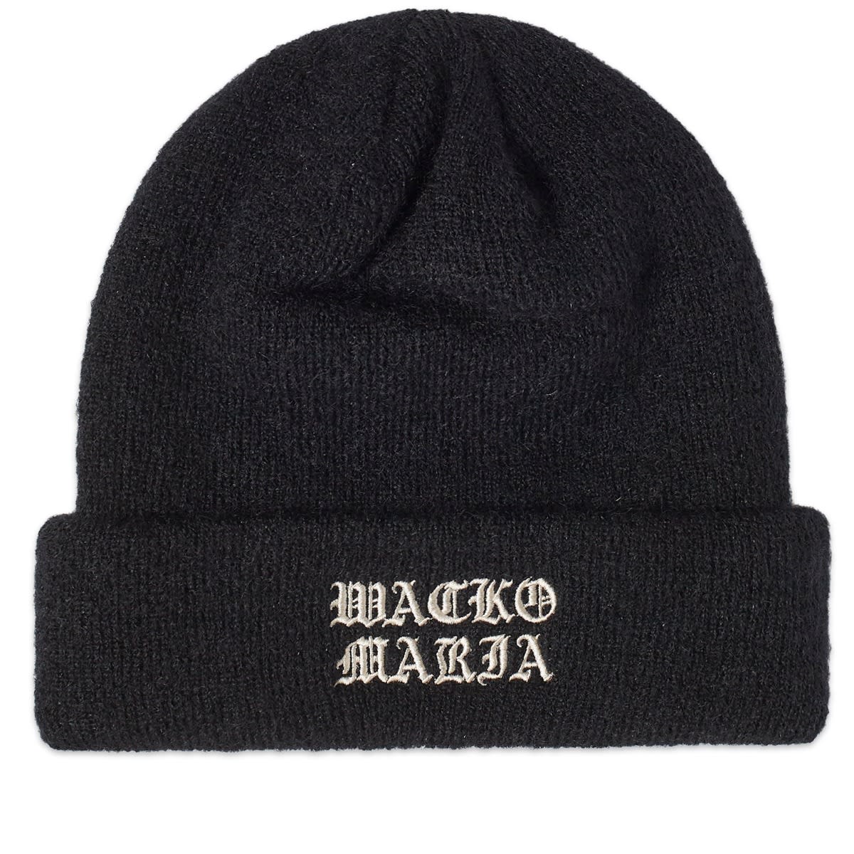 Kulicha WACKO MARIA Mohair Knitted Watch Beanie Čierna | 23FW-WMA-CP03-BLK, 0