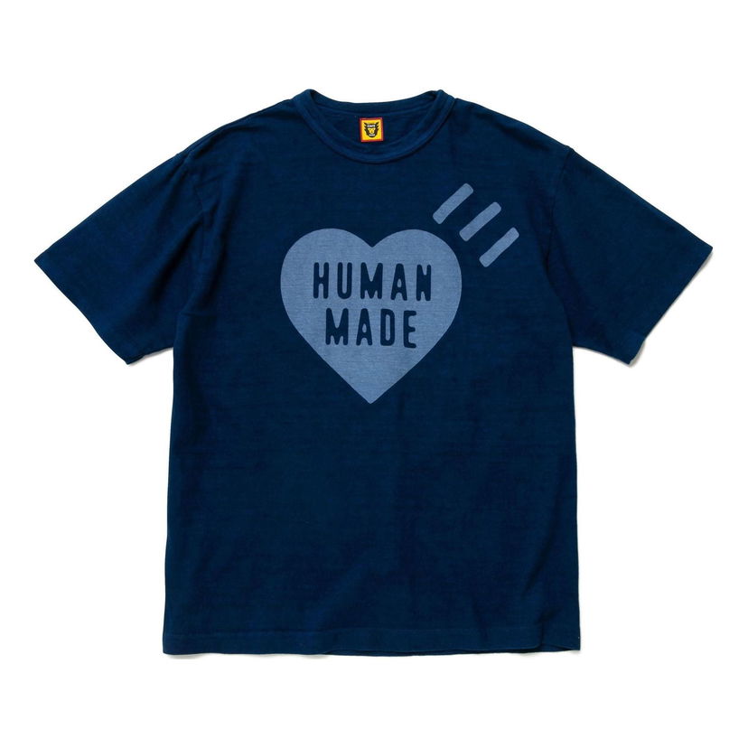 Tričko Human Made Indigo Heart Graphic T-Shirt Modrá | HM23CS037
