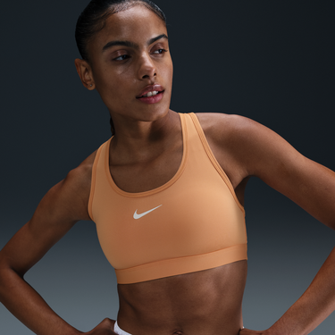 Podprsenka Nike Nike Swoosh Medium-Support Padded Sports Bra Oranžová | DX6821-856, 0