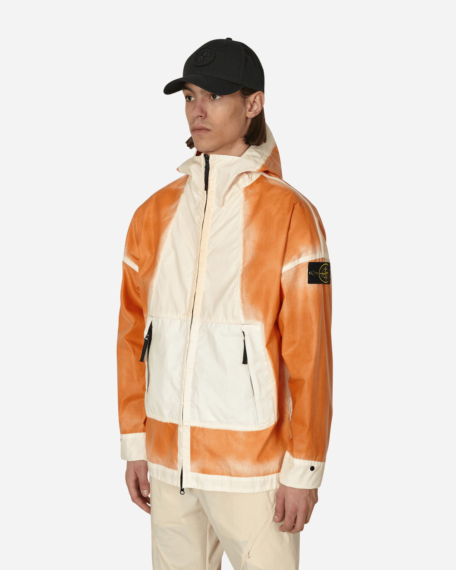 Bunda Stone Island Hand Sprayed Mussola Gommata-TC Jacket Oranžová | MO7815430T1 V0073, 1