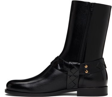 Oblečenie Bottega Veneta Bottega Veneta Achille Leather Boots Čierna | 816615V3H901000, 2