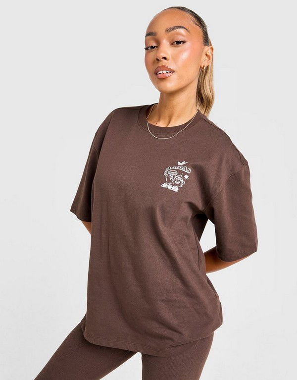 Tričko adidas Originals Coffee Club Graphic T-Shirt Hnedá | KV1587, 1