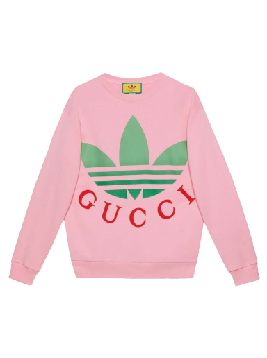 Mikina Gucci adidas x Cotton Jersey Crewneck Ružová | 721361 XJE2B 5904