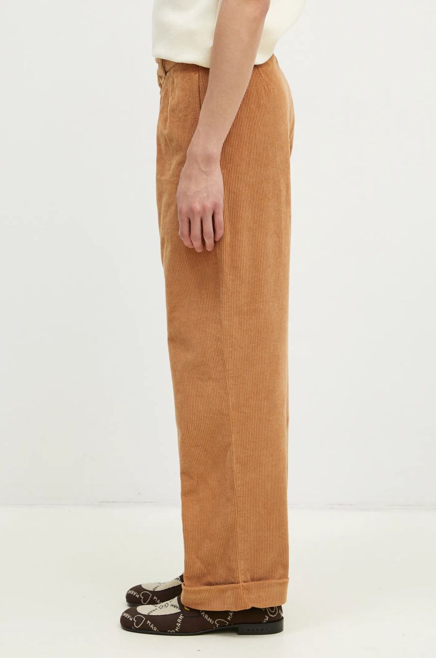 Nohavice WOOD WOOD Lawrence Corduroy Trousers Hnedá | 12435012.5088, 1