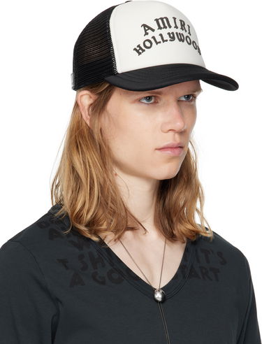 Šiltovka AMIRI Trucker Cap 'Hollywood' Čierna | AMHATR1025, 1