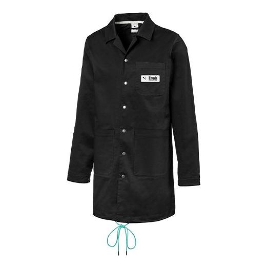 Košeľa Puma Rhude Men's Coach Jacket Čierna | 595344-01