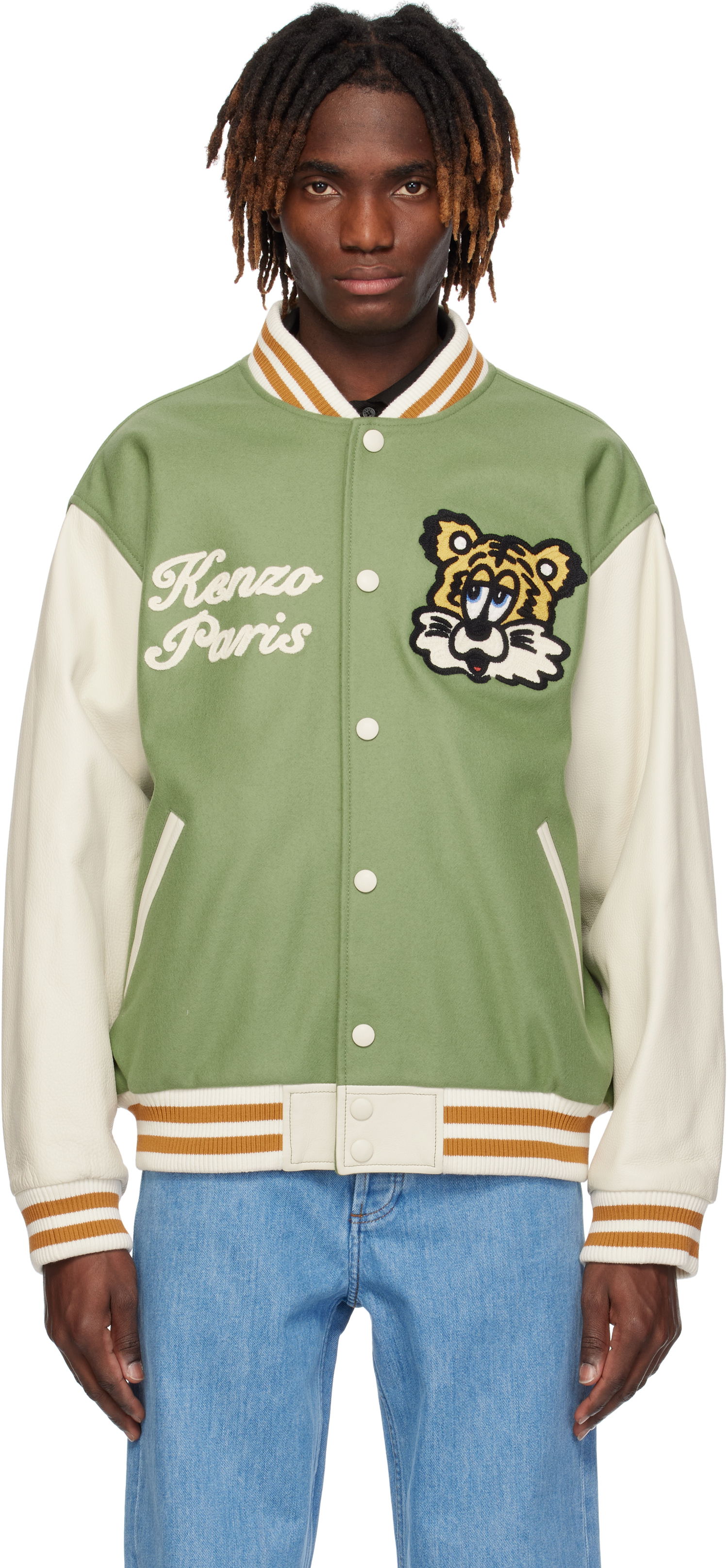 Bomber bunda KENZO VERDY Edition Varsity Bomber Jacket Zelené | FF58BL1509OH, 0