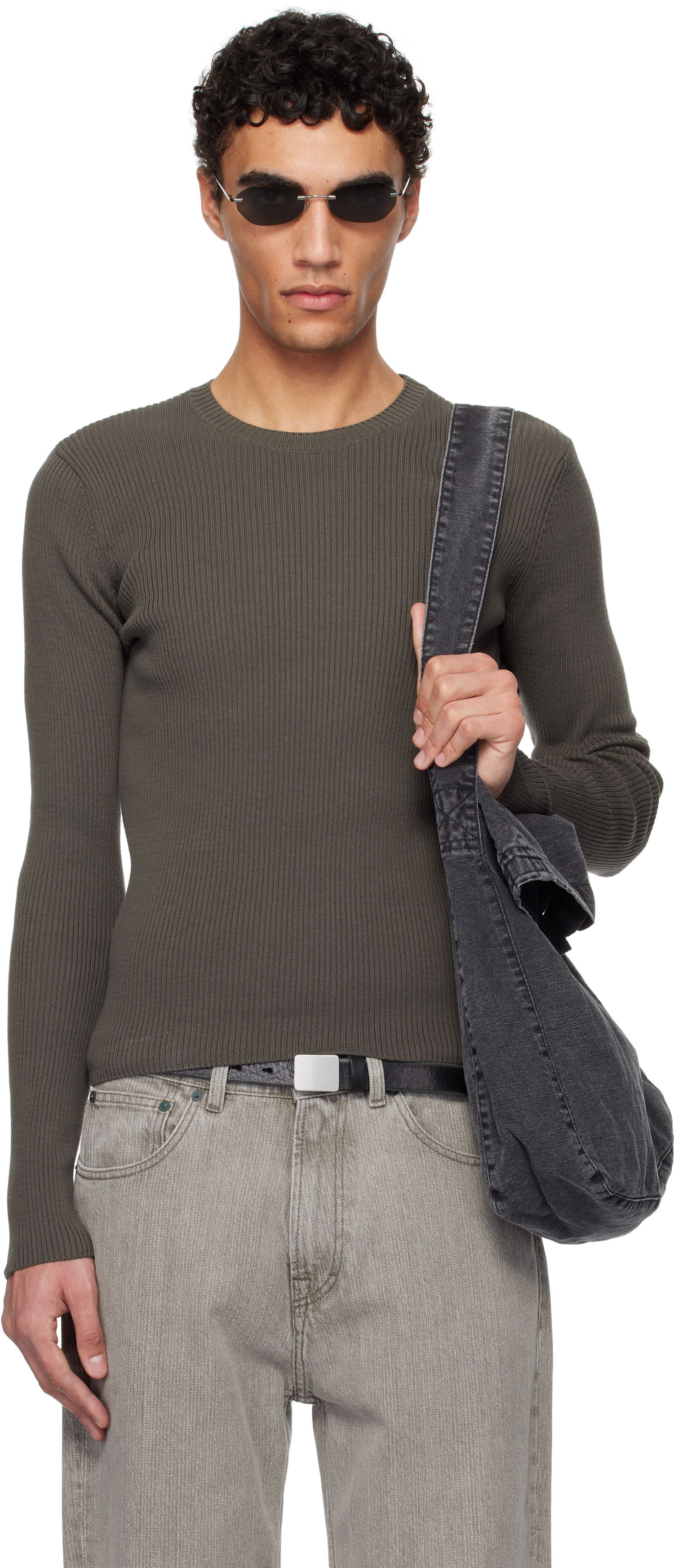 Sveter OUR LEGACY Our Legacy Compact Roundneck Sweater Zelené | M2253CF, 0