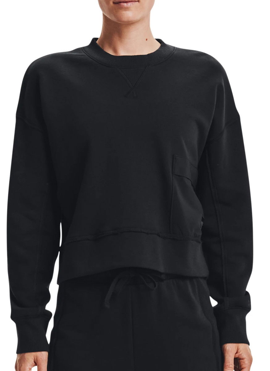 Sveter Under Armour Project Rock Fleece Crew Sweatshirt Čierna | 1365989-001, 0