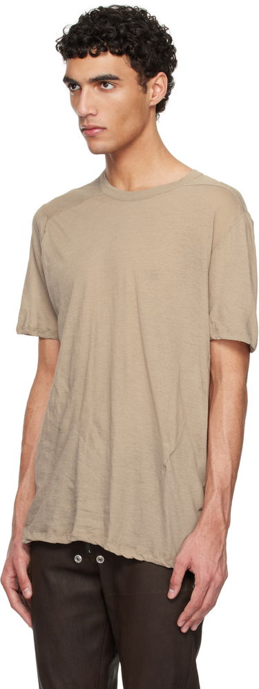 Tričko Rick Owens Rick Owens Hollywood Level T-Shirt Béžová | RU01E5264 UC, 3