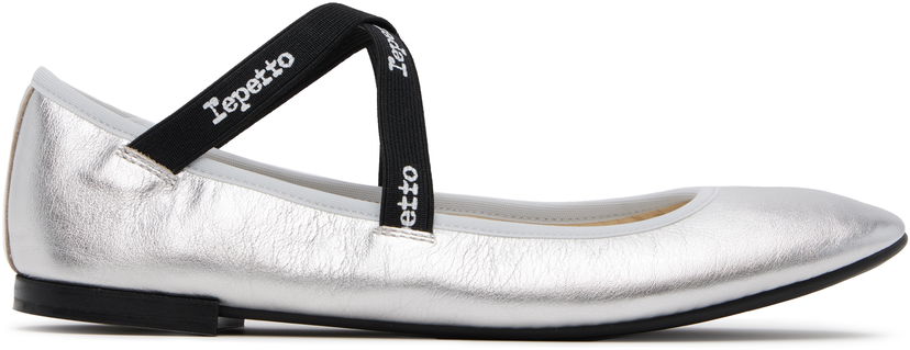 Šaty Repetto Repetto Joana Mary Jane Ballerina Flats Metalická | V184VEMD