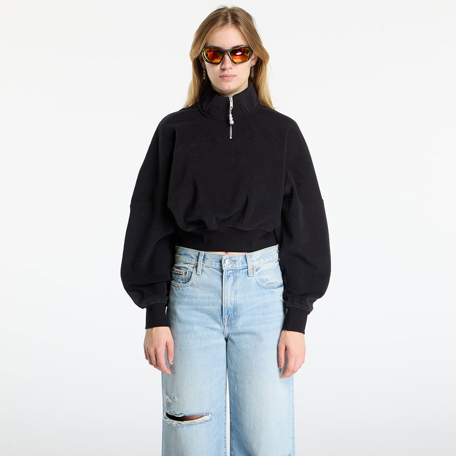 Mikina Jordan Jordan Flight Fleece Quarter-Zip Top Čierna | HV0326-010, 0