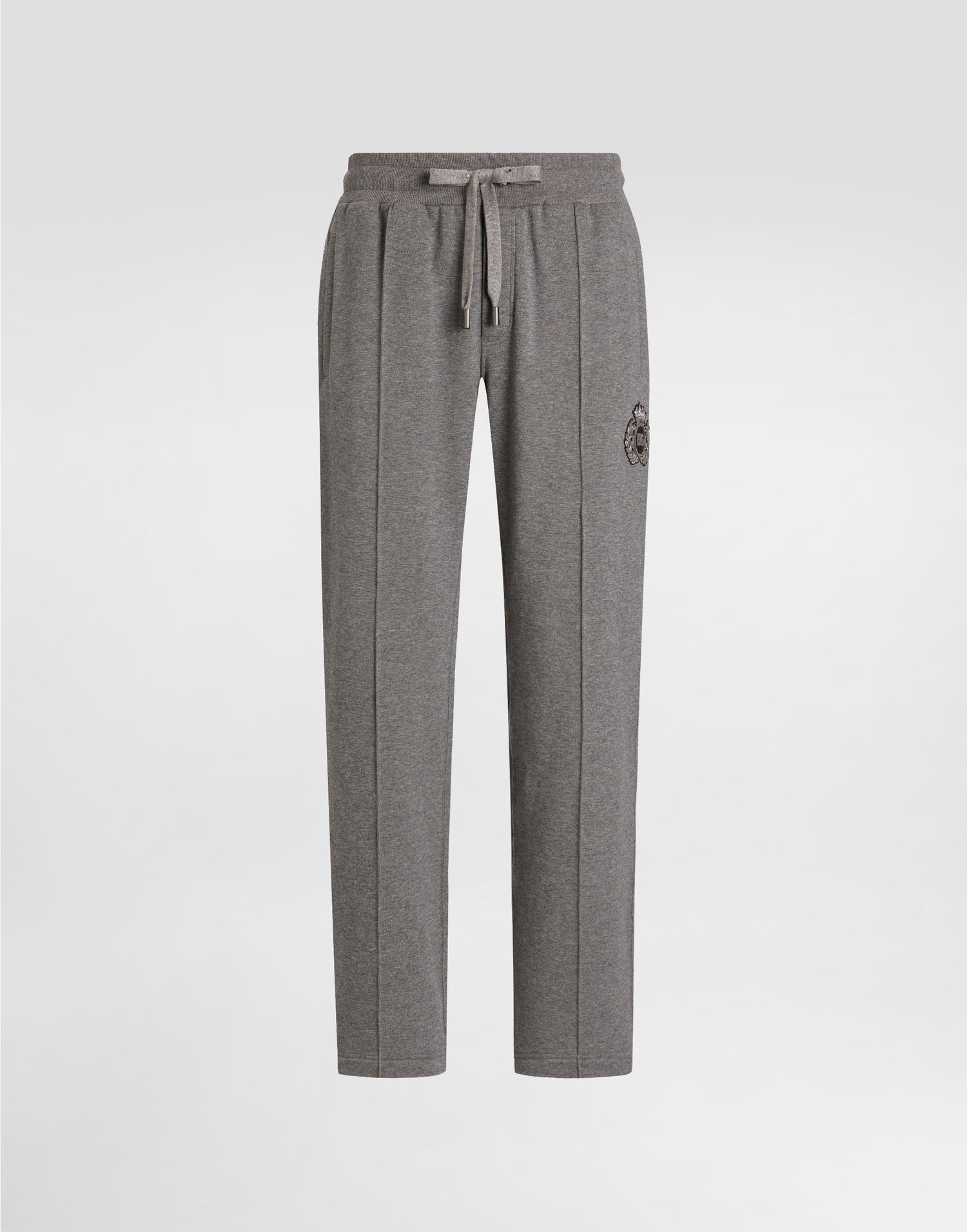 Tepláky Dolce & Gabbana Dolce & Gabbana Jersey Joggers With Patch Šedá | GP0M5ZG7PJ7S8291, 0