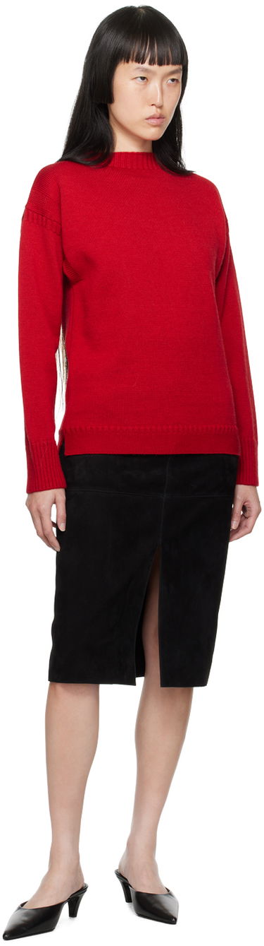 Sveter TOTEME TOTEME Vented Sweater Červená | 234-WRTWTP164-YA0006, 3