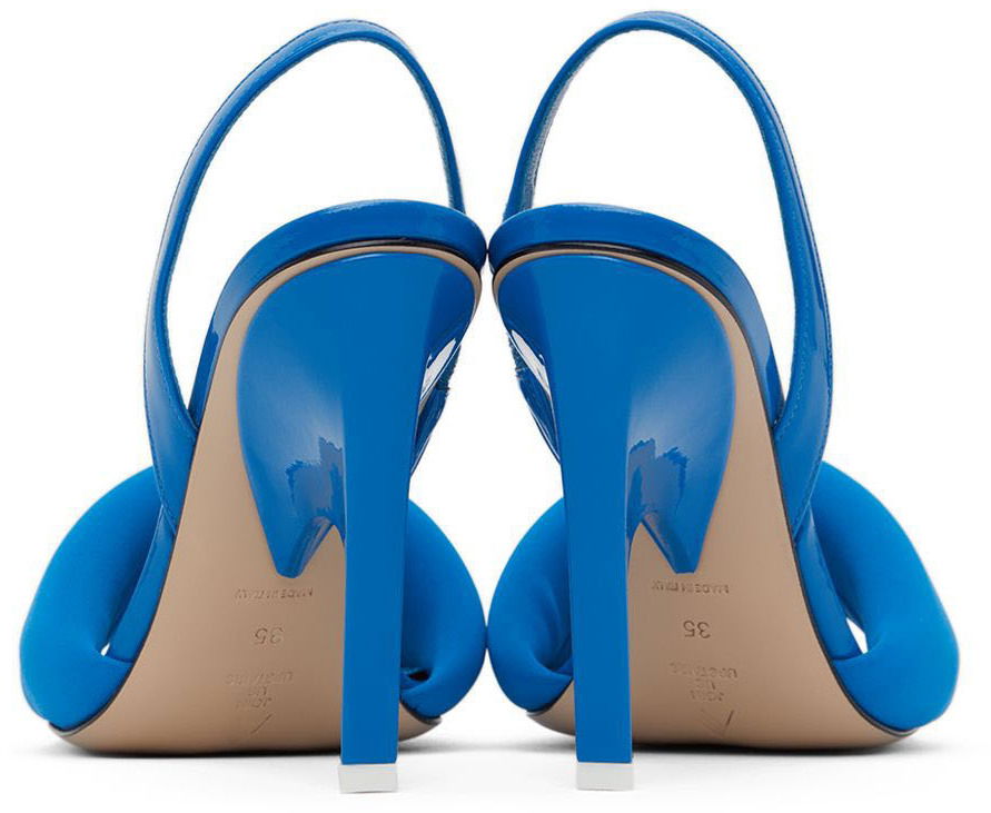 Starostlivosť o obuv The Attico Attico Rem Heeled Slingback Sandals Modrá | 227WS522 L002, 1
