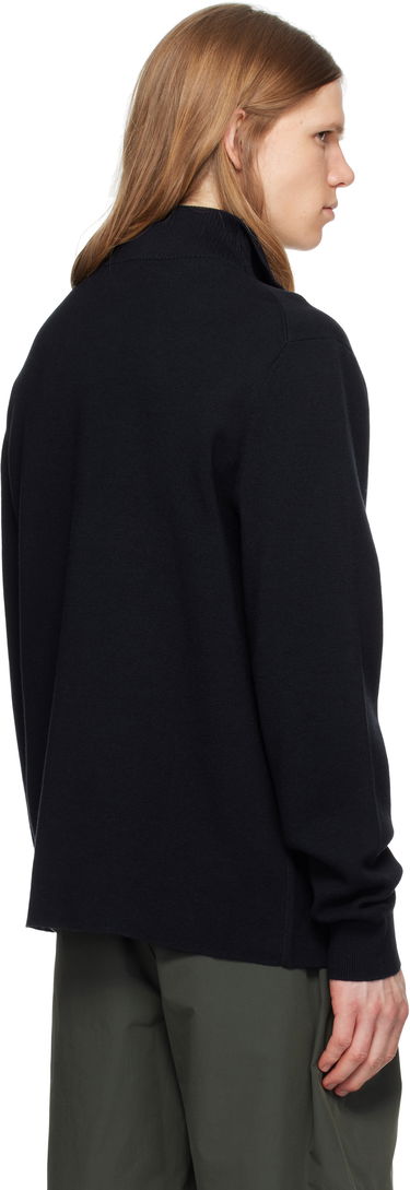 Sveter NORSE PROJECTS Norse Projects Arild Merino Cotton Milano Zip Sweater Navy | N45-0637, 2
