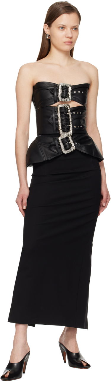 Šaty Jean Paul Gaultier Gaultier Buckle Maxi Dress Čierna | 24/25-F-RO127-L016-00, 3