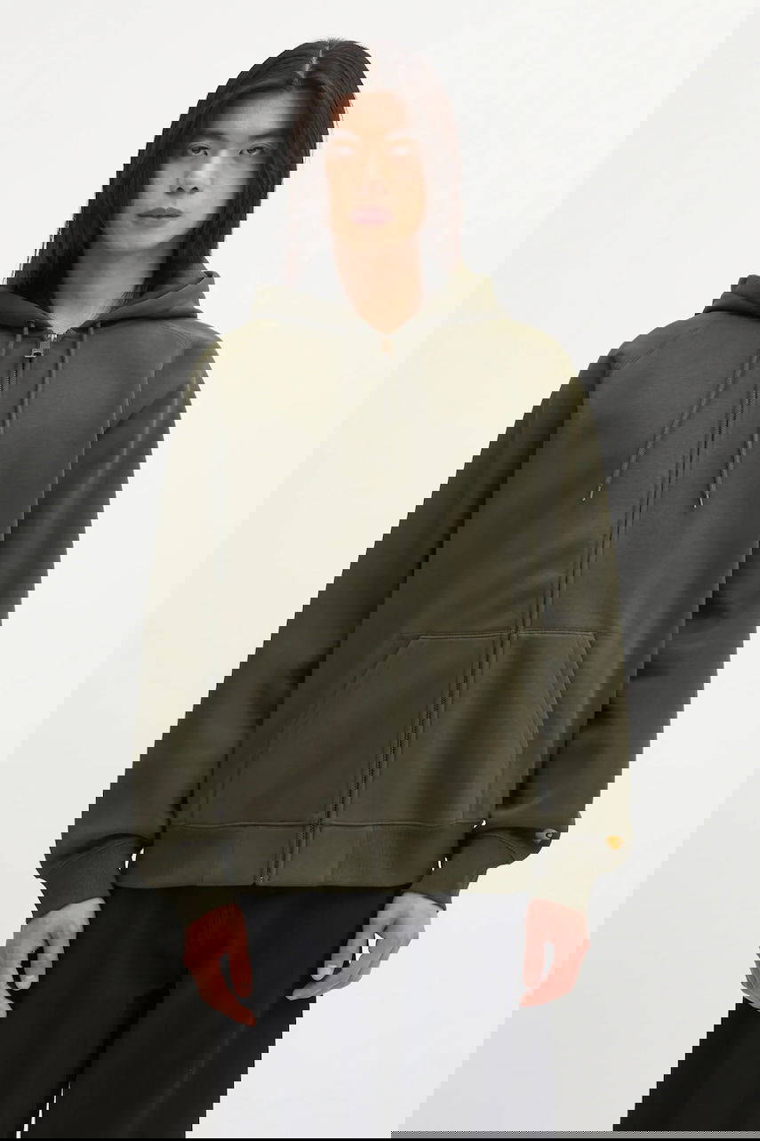 Mikina Carhartt WIP Plain Hooded Chase Full-Zip Sweatshirt Zelené | I033664.3CBXX, 0